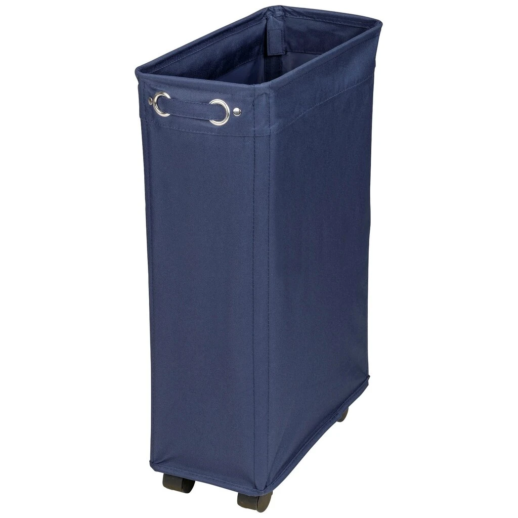 WENKO Wäschekorb »Corno«, Navy, Mit Vier Leichtgängigen Rollen 5 WENKO Wäschekorb »Corno«, Navy, Mit Vier Leichtgängigen Rollen – Bild 3