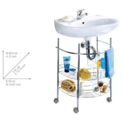 WENKO Badregal »Waschbecken-Unterregal«, 2 Ablageflächen -Wenko 08e47775d51698a9c8ce6de5b3d51b02