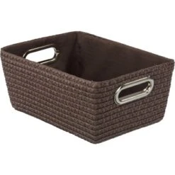 Wenko Aufbewahrungskorb Chromo Braun