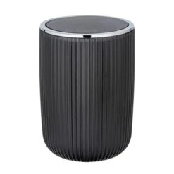 Wenko Schwingdeckeleimer Agropoli L Grau 5.5 L Kunststoff 19 X 27 X 19 Cm