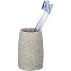 Wenko Zahnputzbecher Goa Hellgrau 7 Wenko Zahnputzbecher Goa Hellgrau -Wenko 15100 sb freisteller de 01