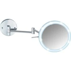 Wenko Power-Loc LED Wandspiegel Aura