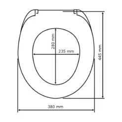 Wenko WC-Sitz „Star“, Antibakteriell -Wenko 202206 Wenko WC Sitz Star antibakteriell 22272100 05