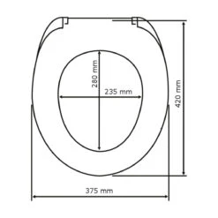 Wenko Premium WC-Sitz „Kos“, Weiß, Mit Absenkautomatik -Wenko 208417 Wenko Premium WC Sitz Kos Weiss mit Absenkautomatik 21901100 06
