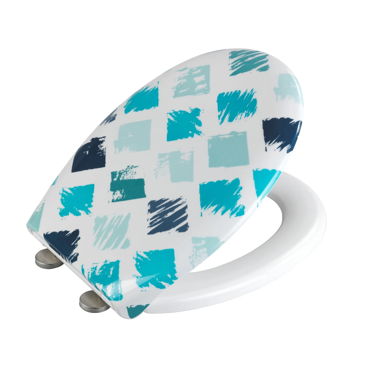 Wenko Premium WC-Sitz „Rhombus“, Mit Absenkautomatik 5 Wenko Premium WC-Sitz „Rhombus“, Mit Absenkautomatik – Bild 3