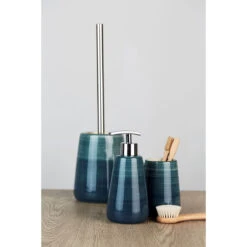 Wenko Seifenspender „Pottery“, Petrol, 360 Ml -Wenko 226124 Wenko Seifenspender Pottery petrol 360 ml 22647100 03