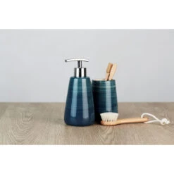 Wenko Seifenspender „Pottery“, Petrol, 360 Ml -Wenko 226124 Wenko Seifenspender Pottery petrol 360 ml 22647100 04