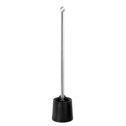 Wenko Stand WC-Garnitur „Avola“, Schwarz -Wenko 226526 Wenko Stand WC Garnitur Avola schwarz 22991100 04