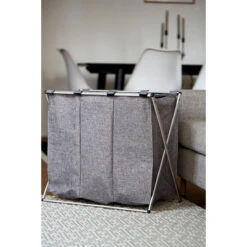 Wenko Wäschesammler „Trio“, Grau Meliert, 130 L 15 Wenko Wäschesammler „Trio“, Grau Meliert, 130 L -Wenko 229426 Wenko Waeschesammler Trio grau meliert 130 l 62152100 05