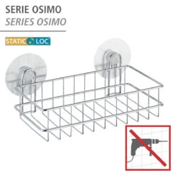 Wenko Static-Loc® Wandablage „Osimo“ -Wenko 229488 Wenko Static Loc Wandablage Osimo 21575100 02