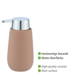 Wenko Seifenspender „Badi“, Sand, 320 Ml -Wenko 234774 Wenko Seifenspender Badi sand 320 ml 24133100 02