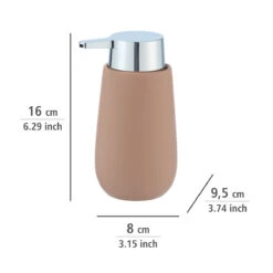 Wenko Seifenspender „Badi“, Sand, 320 Ml -Wenko 234774 Wenko Seifenspender Badi sand 320 ml 24133100 04