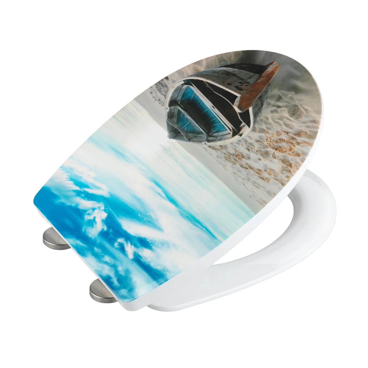 Wenko WC-Sitz „Boat High Gloss“, Thermoplast 5 Wenko WC-Sitz „Boat High Gloss“, Thermoplast – Bild 3