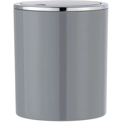 Wenko Mülleimer Mit Schwingdeckel Inca 2 L Grau 4 Wenko Mülleimer Mit Schwingdeckel Inca 2 L Grau – Bild 2