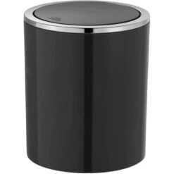 Wenko Mülleimer Mit Schwingdeckel Inca 2 L Schwarz