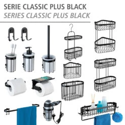 Wenko Seifenspender „Classic Plus“, Schwarz, 185 Ml 18 Wenko Seifenspender „Classic Plus“, Schwarz, 185 Ml -Wenko 239822 Wenko Seifenspender Classic Plus schwarz 185 ml 23875100 06