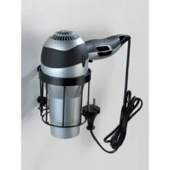 Wenko Haartrocknerhalter „Classic Plus Black“ -Wenko 239830 Wenko Haartrocknerhalter Classic Plus Black 23883100 08