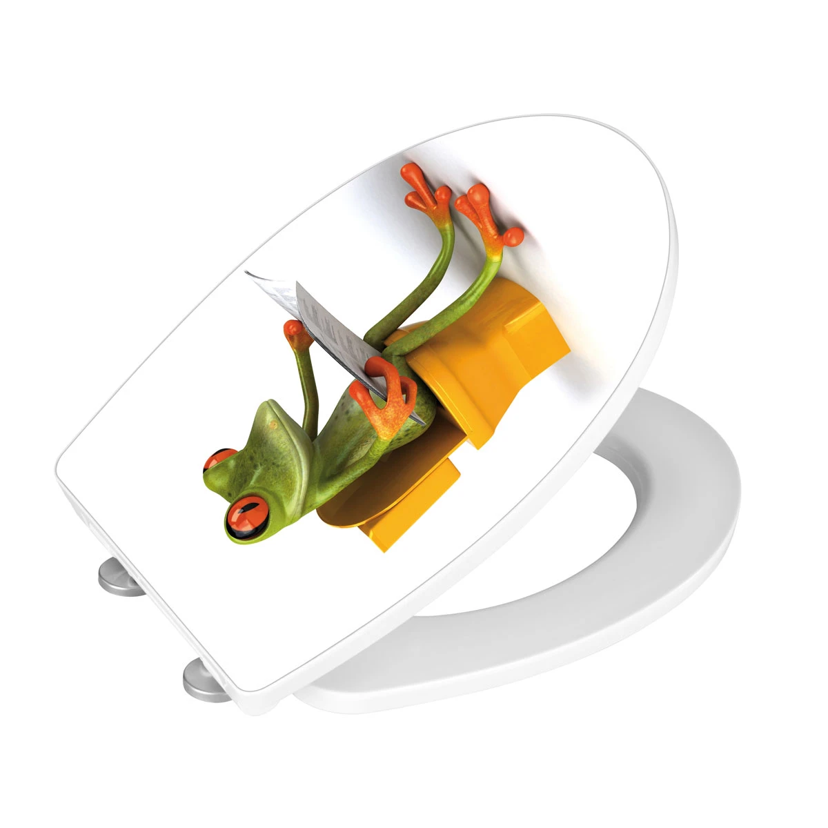 Wenko Premium WC-Sitz „Frosch“, Antibakteriell 5 Wenko Premium WC-Sitz „Frosch“, Antibakteriell – Bild 3