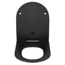 Wenko Premium WC-Sitz „Sedilo“, Matt Schwarz, Antibakteriell, Mit Absenkautomatik -Wenko 247275 Wenko Premium WC Sitz Sedilo matt Schwarz antibakteriell 23827100 02