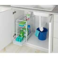 WENKO Auszugsboden, Für Mehr Stauraum, 2 Fächer, Einfacher Einbau In Küchenschränke -Wenko 26dc68f362c68963d595d522600fdea7