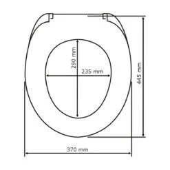 Wenko WC-Sitz „Bilbao“, Antibakteriell, Mit Absenkautomatik -Wenko 297700 Wenko WC Sitz Bilbao antibakteriell mit Absenkautomatik 18420100 05