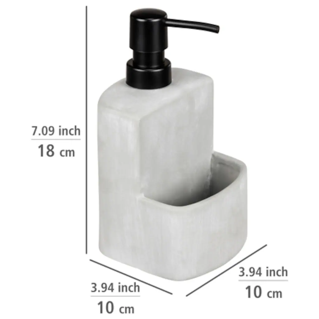 WENKO Spülmittelspender »Festival Beton«, 380 Ml, Inkl. Ablagefach 8 WENKO Spülmittelspender »Festival Beton«, 380 Ml, Inkl. Ablagefach – Bild 6