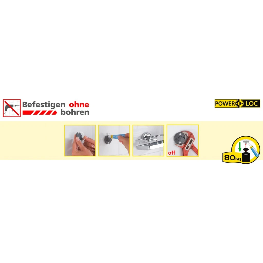 WENKO Kosmetikspiegel »Elegance«, Teleskop, Power-Loc - Befestigen Ohne Bohren 5 WENKO Kosmetikspiegel »Elegance«, Teleskop, Power-Loc - Befestigen Ohne Bohren – Bild 3