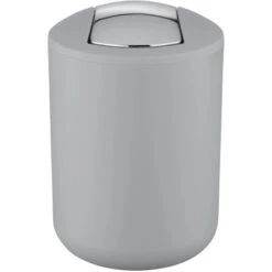 Wenko Schwingdeckeleimer Brasil Grau Größe S -Wenko 32700 sb freisteller de 02