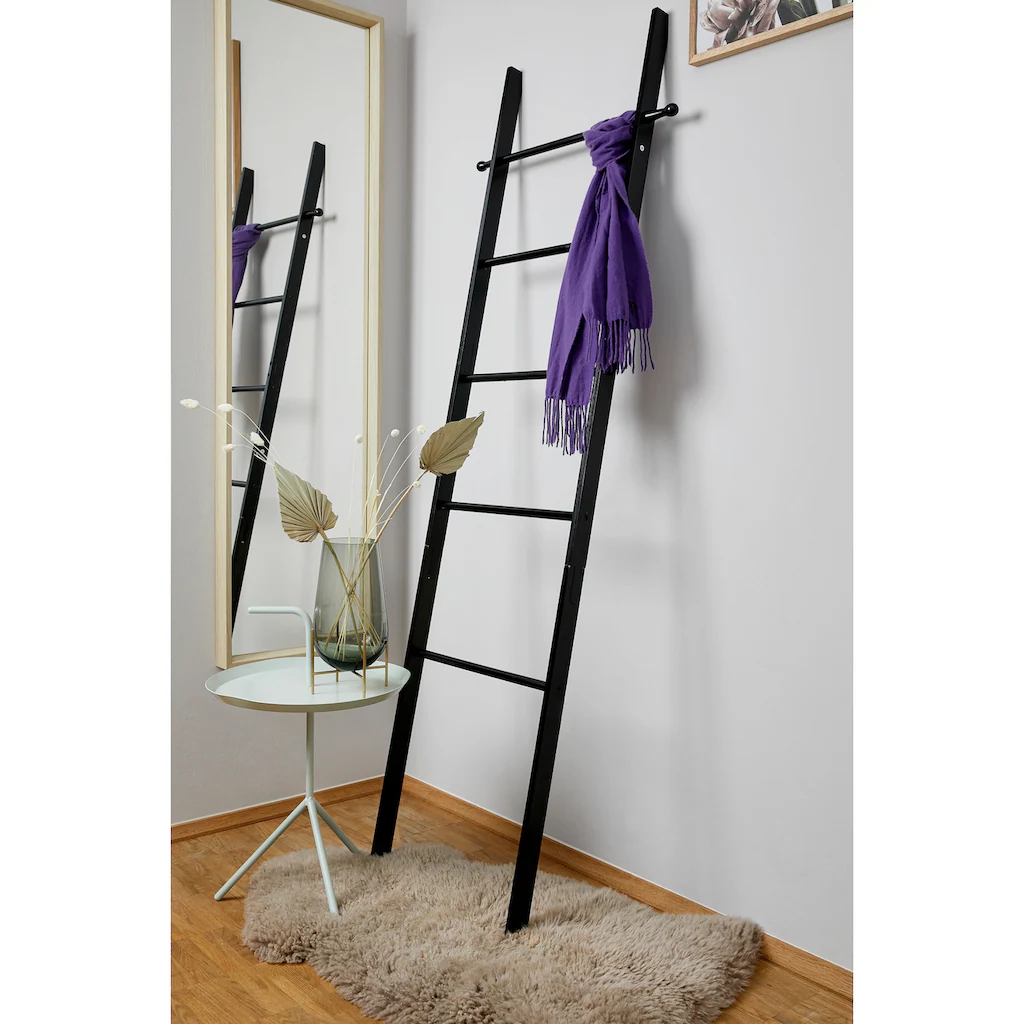 WENKO Handtuchleiter »Loft«, Bambus, Schwarz Lackiert 8 WENKO Handtuchleiter »Loft«, Bambus, Schwarz Lackiert – Bild 6