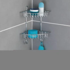 WENKO Badregal »Milano«, Eckregal Mit 2 Etagen, Chrom -Wenko 3647cc05a985d6656515626689858082