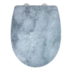 Wenko WC-Sitz Cement Thermoplast Embossed -Wenko 36765 sb freisteller de 01