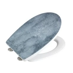 Wenko WC-Sitz Cement Thermoplast Embossed -Wenko 36765 sb freisteller de 03