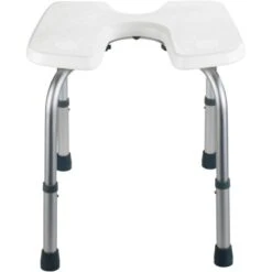 Wenko Duschhocker Mit Hygieneausschnitten Secura Weiß Höhenverstellbar -Wenko 36789 sb freisteller de 06