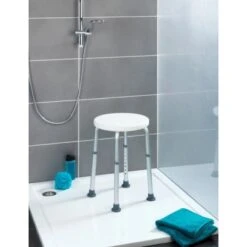 Wenko Duschhocker Secura Weiß Höhenverstellbar -Wenko 38257401 sb ambiente de 01