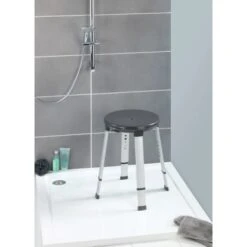 Wenko Duschhocker Secura Premium Anthrazit Rund Drehbar 20 Wenko Duschhocker Secura Premium Anthrazit Rund Drehbar -Wenko 38273500 sb ambiente de 03
