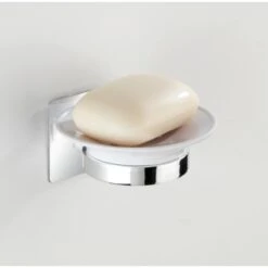 Wenko Turbo-Loc Seifenablage Quadro Kunststoff (ABS) 11 X 6.5 X 11.5 Cm Chrom