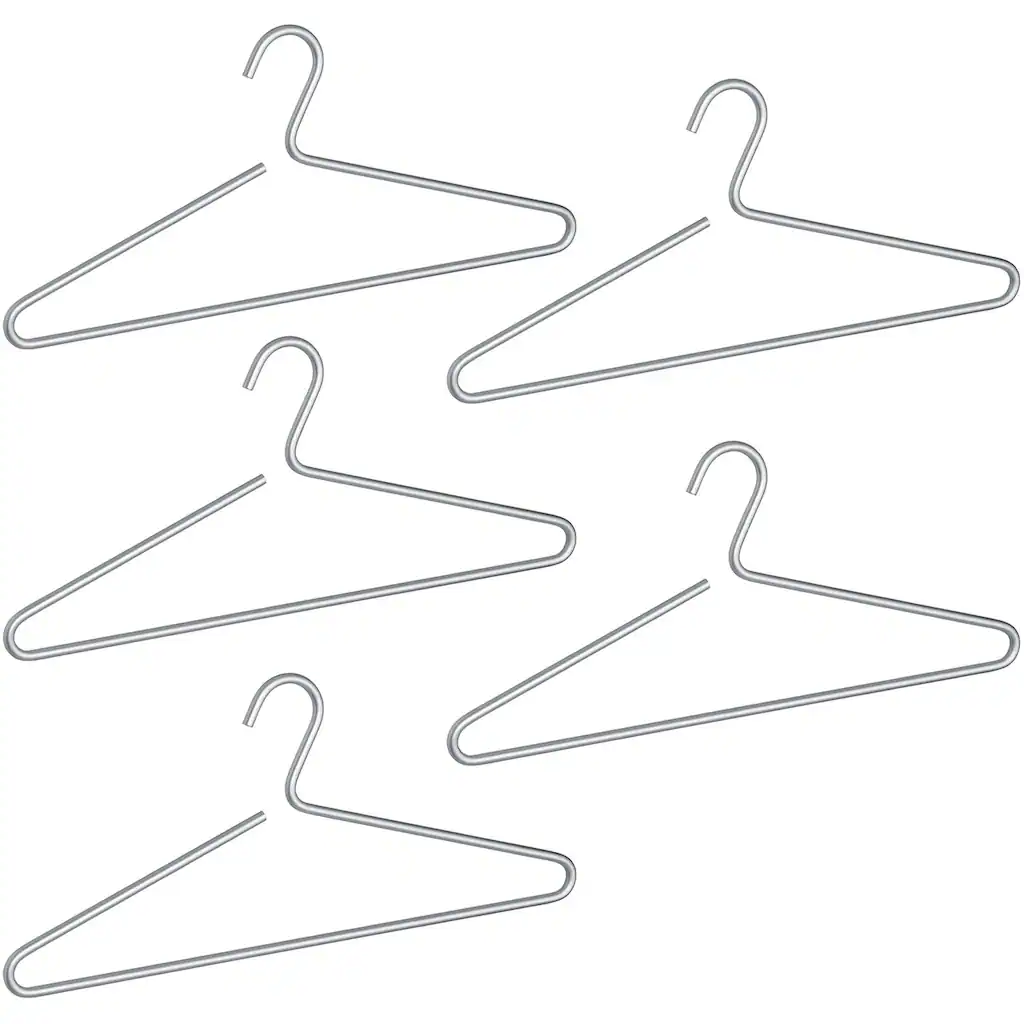 WENKO Kleiderbügel »Lux«, (Set, 5 Tlg.), Aluminium, 42 Cm 3 WENKO Kleiderbügel »Lux«, (Set, 5 Tlg.), Aluminium, 42 Cm