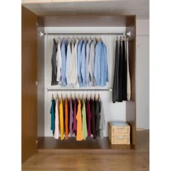 WENKO Teleskopregal »Garderobe«, (Set, 3 St.) -Wenko 3ed79651beee91ef42e2d513b6a84a44
