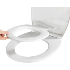Wenko WC-Sitz Syros Family Thermoplast Mit Absenkautomatik Weiß -Wenko 4008838230985 1068 06