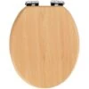 Wenko WC-Sitz Buche Natur MDF Mit Absenkautomatik Braun -Wenko 4008838239292 1068 01