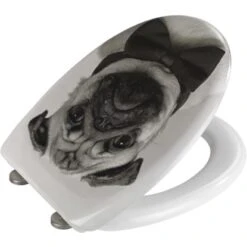 Wenko Premium WC-Sitz Pugy Duroplast Mit Absenkautomatik Mehrfarbig -Wenko 4008838251836 1068 03