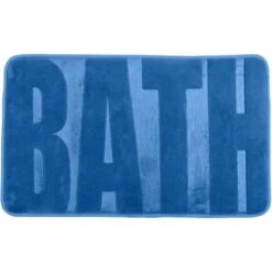 Wenko Badteppich Memory Foam Bath 50 Cm X 80 Cm Blau