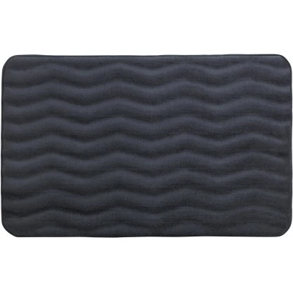 Wenko Badteppich Memory Foam Waves 50 Cm X 80 Cm Dunkelgrau 3 Wenko Badteppich Memory Foam Waves 50 Cm X 80 Cm Dunkelgrau