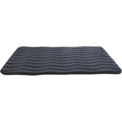 Wenko Badteppich Memory Foam Waves 50 Cm X 80 Cm Dunkelgrau 4 Wenko Badteppich Memory Foam Waves 50 Cm X 80 Cm Dunkelgrau – Bild 2