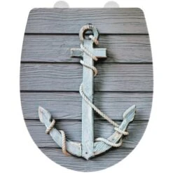 Wenko Premium WC-Sitz Rope Mit Relief Thermoplast Mehrfarbig -Wenko 4008838260098 1068 01