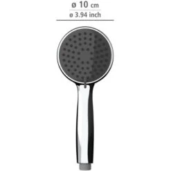 Wenko Duschkopf Basic Grau Kunststoff (ABS), 10 X 10 Cm Grau Chrom 13 Wenko Duschkopf Basic Grau Kunststoff (ABS), 10 X 10 Cm Grau Chrom -Wenko 4008838266564 1068 VM 01