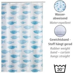 Wenko Anti-Schimmel Duschvorhang Aquamarin Polyester 180 Cm X 200 Cm -Wenko 4008838273777 1068 03
