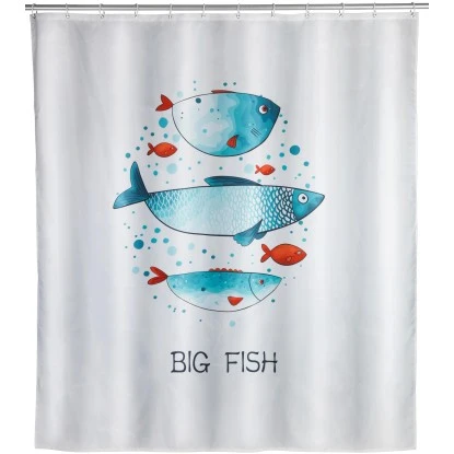 Wenko Duschvorhang Big Fish Polyester 180 Cm X 200 Cm Waschbar 3 Wenko Duschvorhang Big Fish Polyester 180 Cm X 200 Cm Waschbar