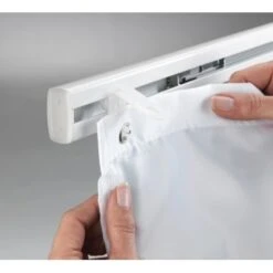Wenko Teleskop-Duschvorhangschiene Era 75 Cm - 125 Cm Weiß -Wenko 4008838313299 1068 08