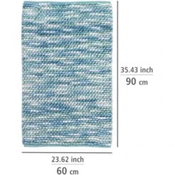 Wenko Badteppich Urdu Mit Melange-Effekt 60 Cm X 90 Cm Aqua -Wenko 4008838325391 1068 04
